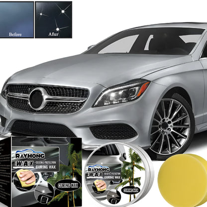 100g car coating wax tin with application sponge for automotive paint protection