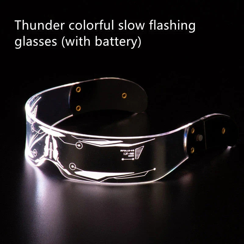 Vibrant LED party glasses with customizable color-changing effects, perfect for festivals, concerts, and celebrations