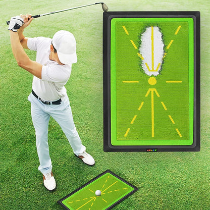 Golf Swing Practice Mat Strike with high-grade bead sheet for realistic practice