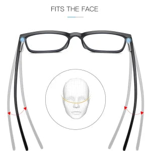 Stylish and comfortable blue light blocking glasses with durable TR90 nylon frames and premium lenses that filter out 90% of harmful blue light.