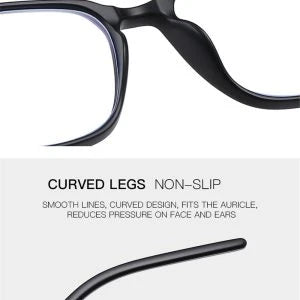 Stylish and comfortable blue light blocking glasses with durable TR90 nylon frames and premium lenses that filter out 90% of harmful blue light.