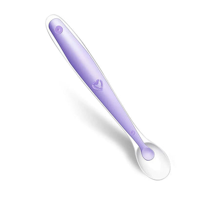 Baby Silicone Soft Spoon with Temperature Sensing Technology for Safe and Comfortable Feeding
