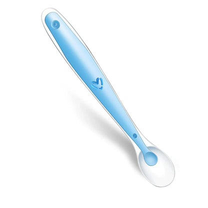 Baby Silicone Soft Spoon with Temperature Sensing Technology for Safe and Comfortable Feeding