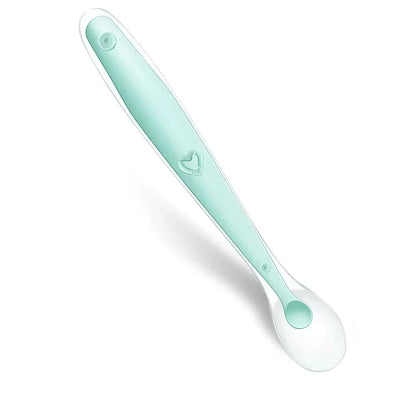 Baby Silicone Soft Spoon with Temperature Sensing Technology for Safe and Comfortable Feeding