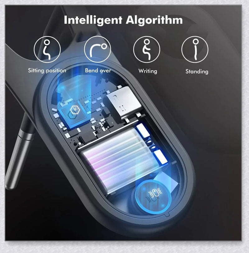 Hhomeenjoy Invisible Smart Posture Corrector Mini Cervical Back Posture Training Correction