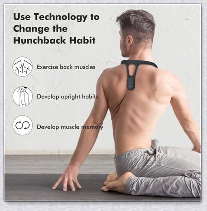 Invisible Smart Posture Corrector Mini - Ergonomic design, Bluetooth connectivity, and a training program to improve posture and relieve back pain