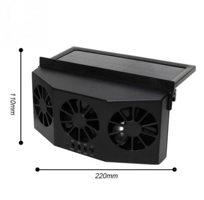 Car Portable Solar Energy Cooling Vent with Three High-Performance Fans for Effective In-Car Ventilation and Air Circulation