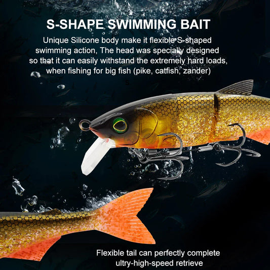 Large Size Luya Soft And Hard Bait - Durable and Lifelike Fishing Bait for Versatile Fishing Conditions