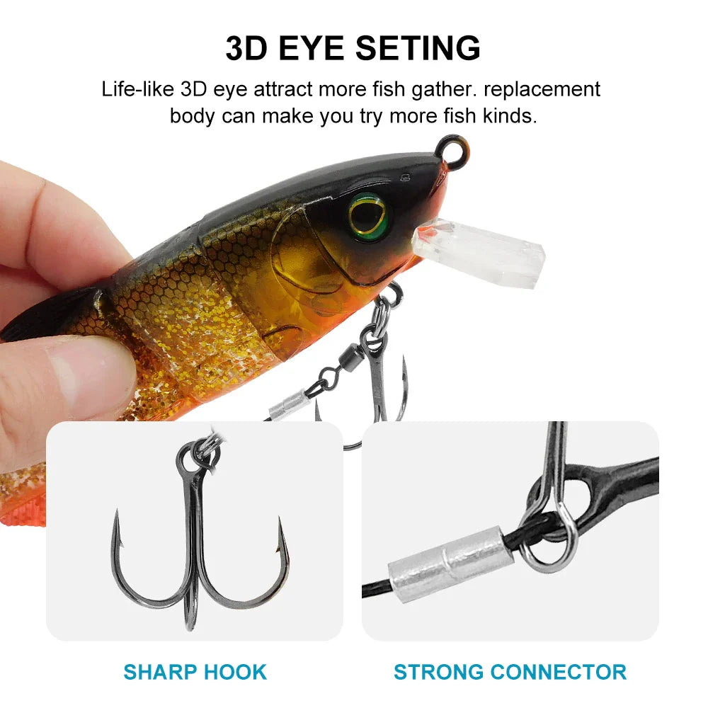 Large Size Luya Soft And Hard Bait - Durable and Lifelike Fishing Bait for Versatile Fishing Conditions