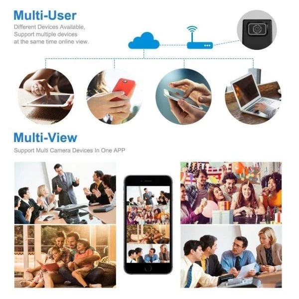 Full HD 1080P Mini Body Camera with Compact Design, WiFi Connectivity, and Motion Detection