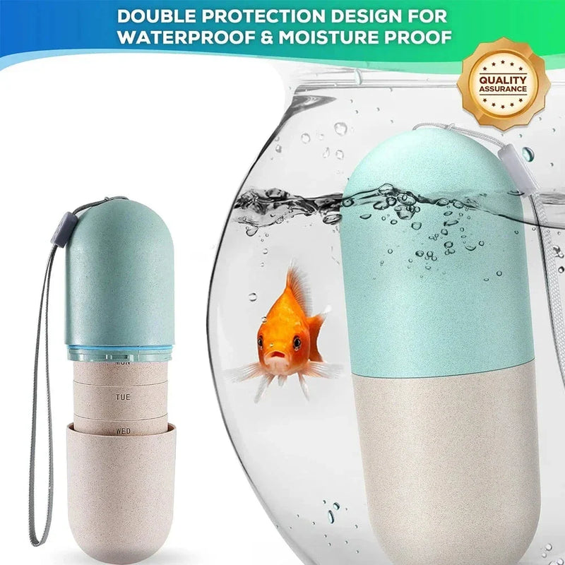 Hhomeenjoy  Portable Weekly Pill Splitters and Organizer