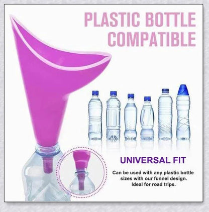 No-Squat Female Urinal (3 Pack) - A portable, reusable device for comfortable, hygienic urination on the go