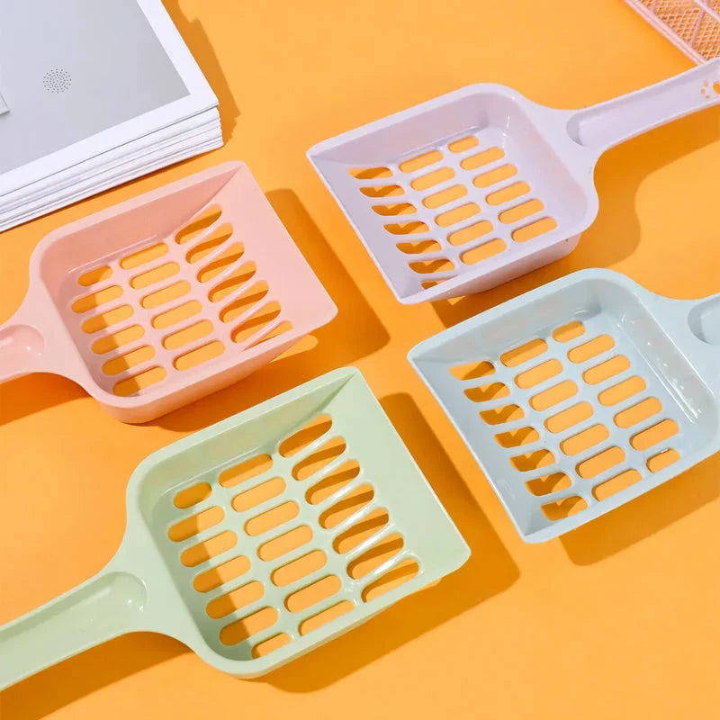 Large Cat Litter Scoop with Perforated Design and Ergonomic Handle for Efficient Litter Box Cleaning