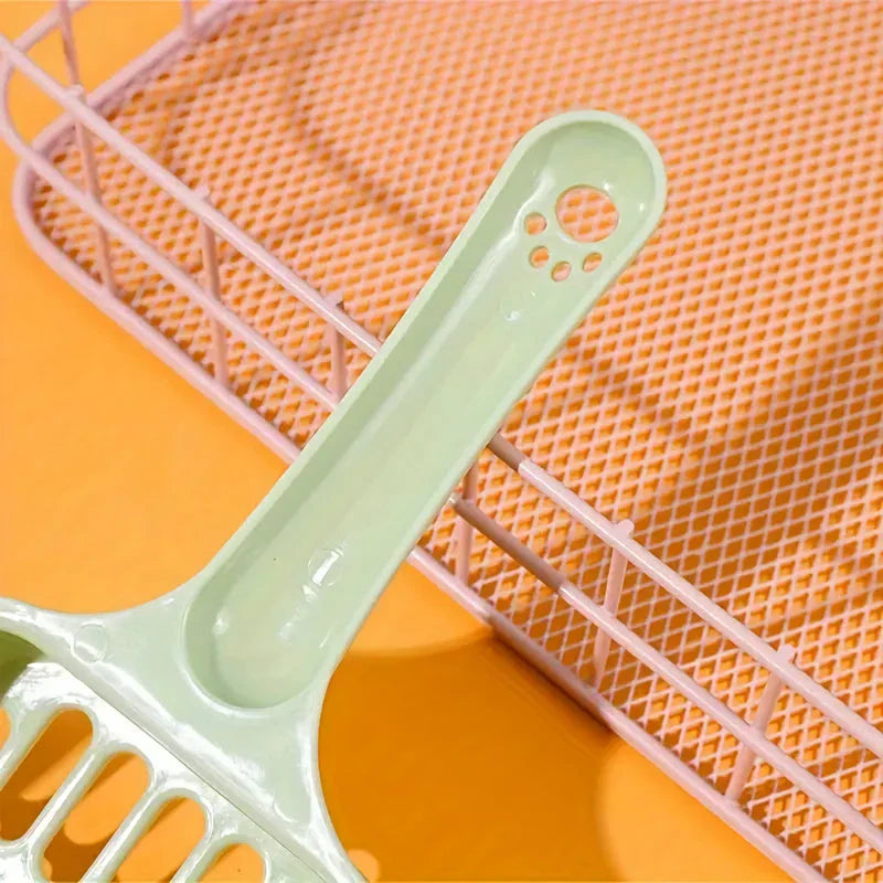 Large Cat Litter Scoop with Perforated Design and Ergonomic Handle for Efficient Litter Box Cleaning