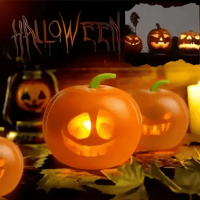 Lampkin Halloween Pumpkin Projection Lamp with mesmerizing Halloween-themed projections