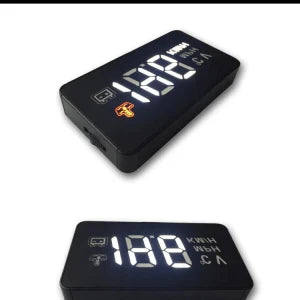 A heads-up display for cars that projects the vehicle's speed onto the windshield, allowing drivers to keep their eyes on the road.