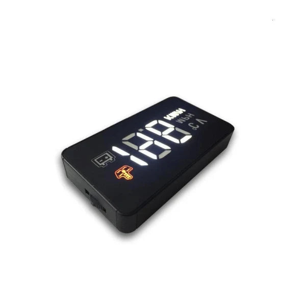 A heads-up display for cars that projects the vehicle's speed onto the windshield, allowing drivers to keep their eyes on the road.