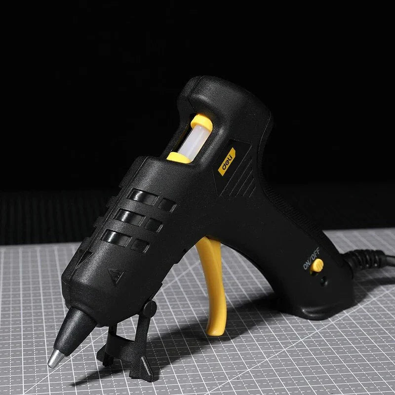 A 20-watt hot melt glue gun with a compact, easy-to-handle design and a durable aluminium nozzle for efficient, precise gluing on a variety of DIY and industrial projects.