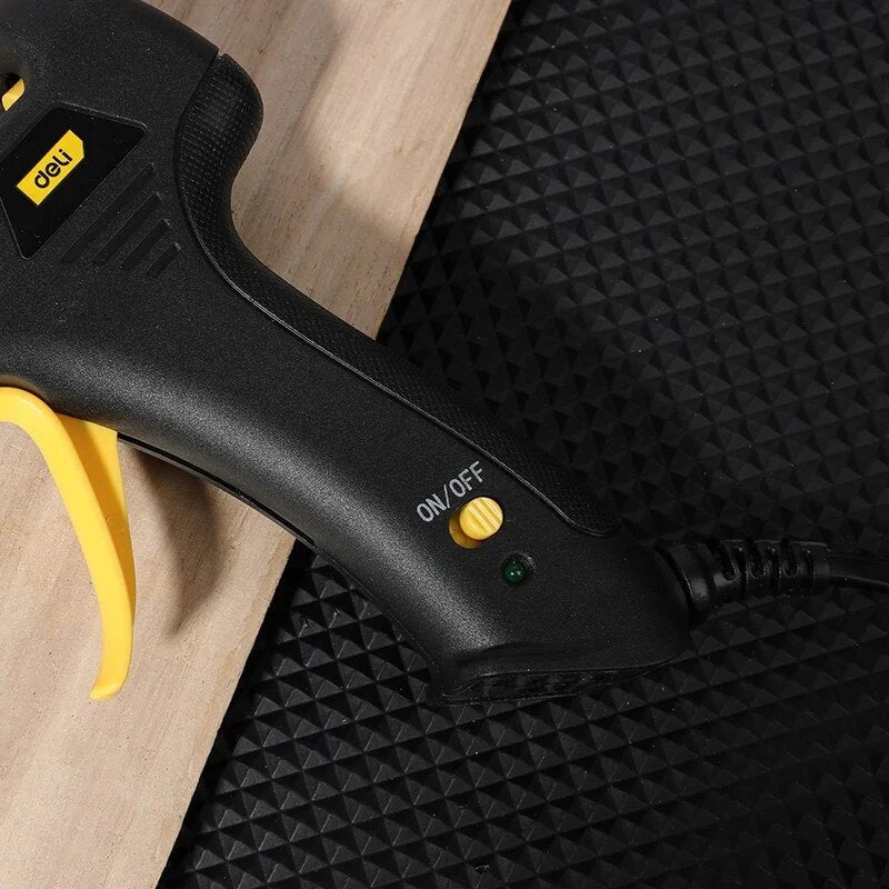 A 20-watt hot melt glue gun with a compact, easy-to-handle design and a durable aluminium nozzle for efficient, precise gluing on a variety of DIY and industrial projects.