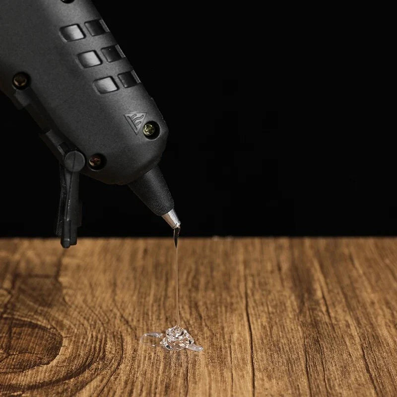 A 20-watt hot melt glue gun with a compact, easy-to-handle design and a durable aluminium nozzle for efficient, precise gluing on a variety of DIY and industrial projects.