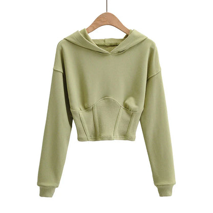 Stylish and comfortable European and American slim-fitting hooded sweater in various colors