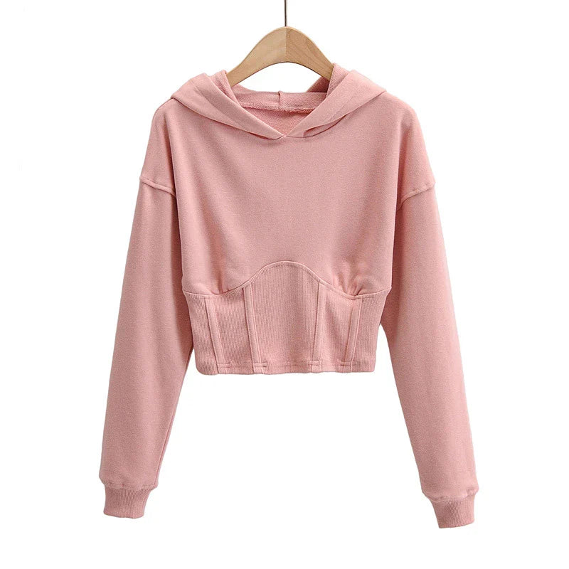 Stylish and comfortable European and American slim-fitting hooded sweater in various colors