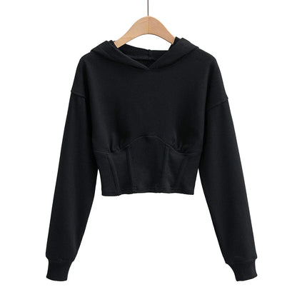Stylish and comfortable European and American slim-fitting hooded sweater in various colors