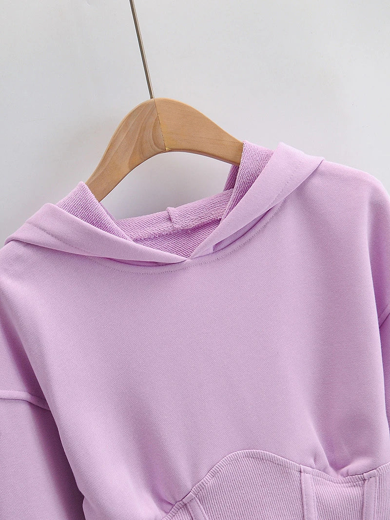 Stylish and comfortable European and American slim-fitting hooded sweater in various colors