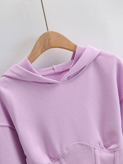 Stylish and comfortable European and American slim-fitting hooded sweater in various colors