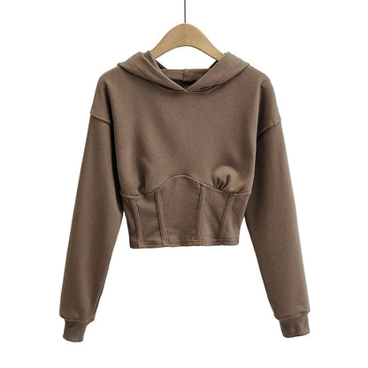 Stylish and comfortable European and American slim-fitting hooded sweater in various colors