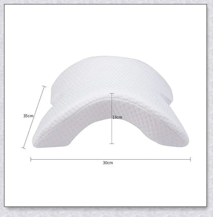 Memory foam arm pillow with ergonomic design for superior comfort and pressure relief during sleep, work, and cuddling