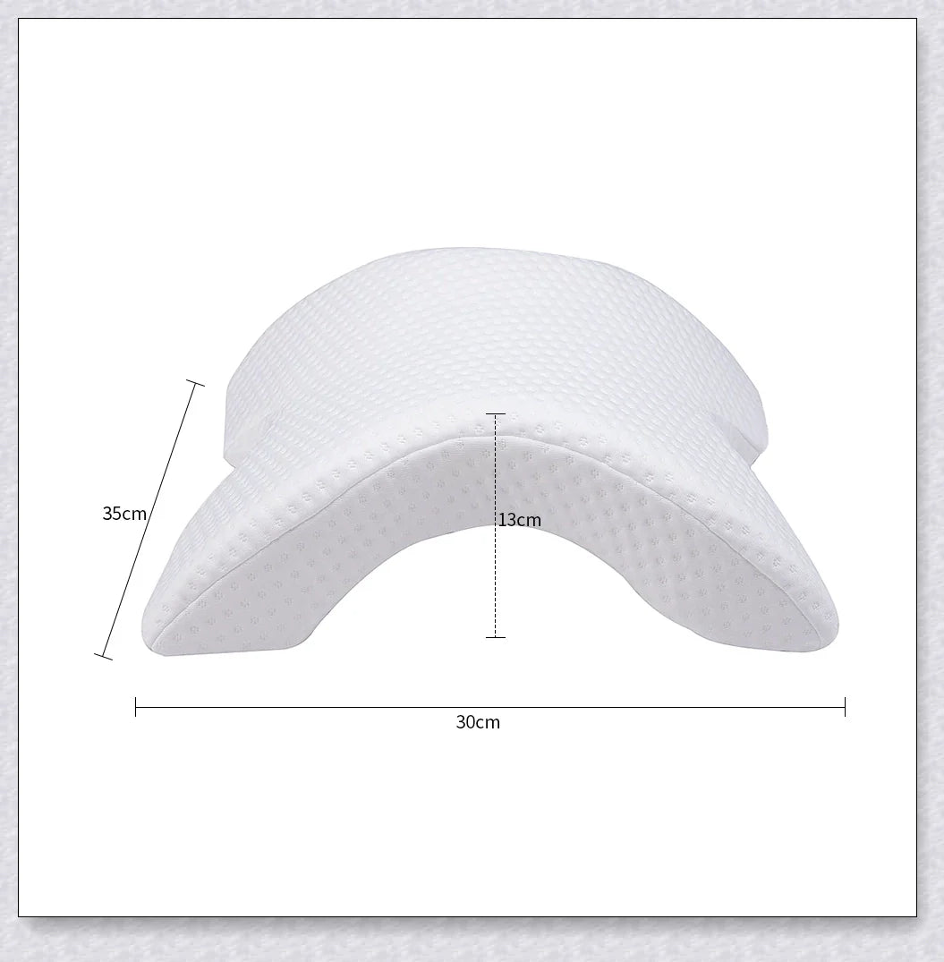 Memory foam arm pillow with ergonomic design for superior comfort and pressure relief during sleep, work, and cuddling