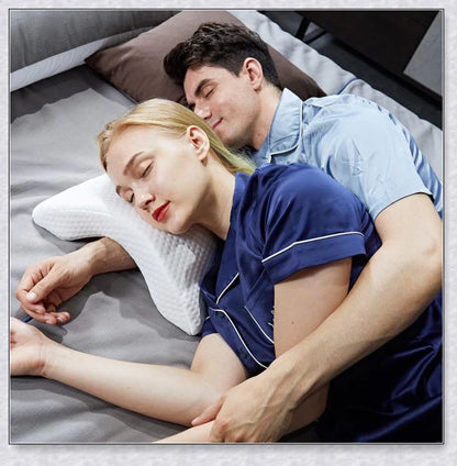 Memory foam arm pillow with ergonomic design for superior comfort and pressure relief during sleep, work, and cuddling