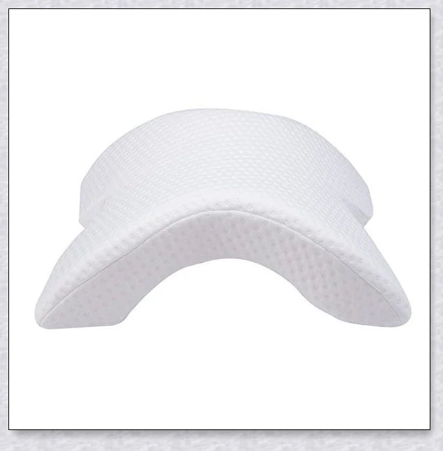 Memory foam arm pillow with ergonomic design for superior comfort and pressure relief during sleep, work, and cuddling