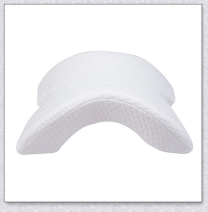 Memory foam arm pillow with ergonomic design for superior comfort and pressure relief during sleep, work, and cuddling