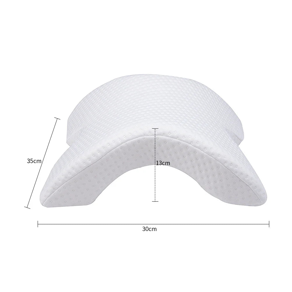 Memory foam arm pillow with ergonomic design for superior comfort and pressure relief during sleep, work, and cuddling