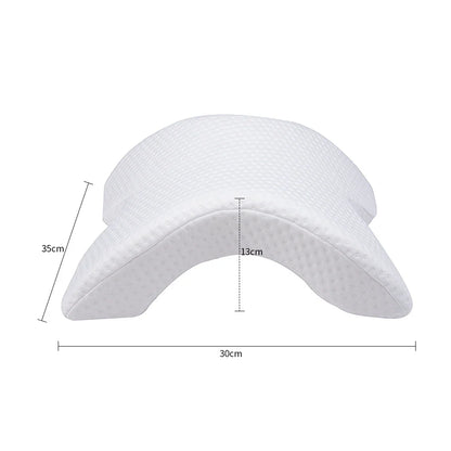 Memory foam arm pillow with ergonomic design for superior comfort and pressure relief during sleep, work, and cuddling
