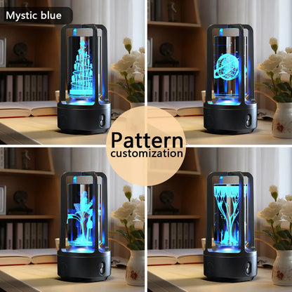 Stylish 2-in-1 Acrylic Lamp and Bluetooth Speaker with Touch Controls and Versatile Designs