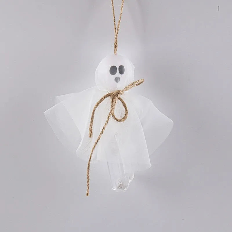 Halloween LED lighting chain with colourful ghost lights and battery box for seasonal decoration