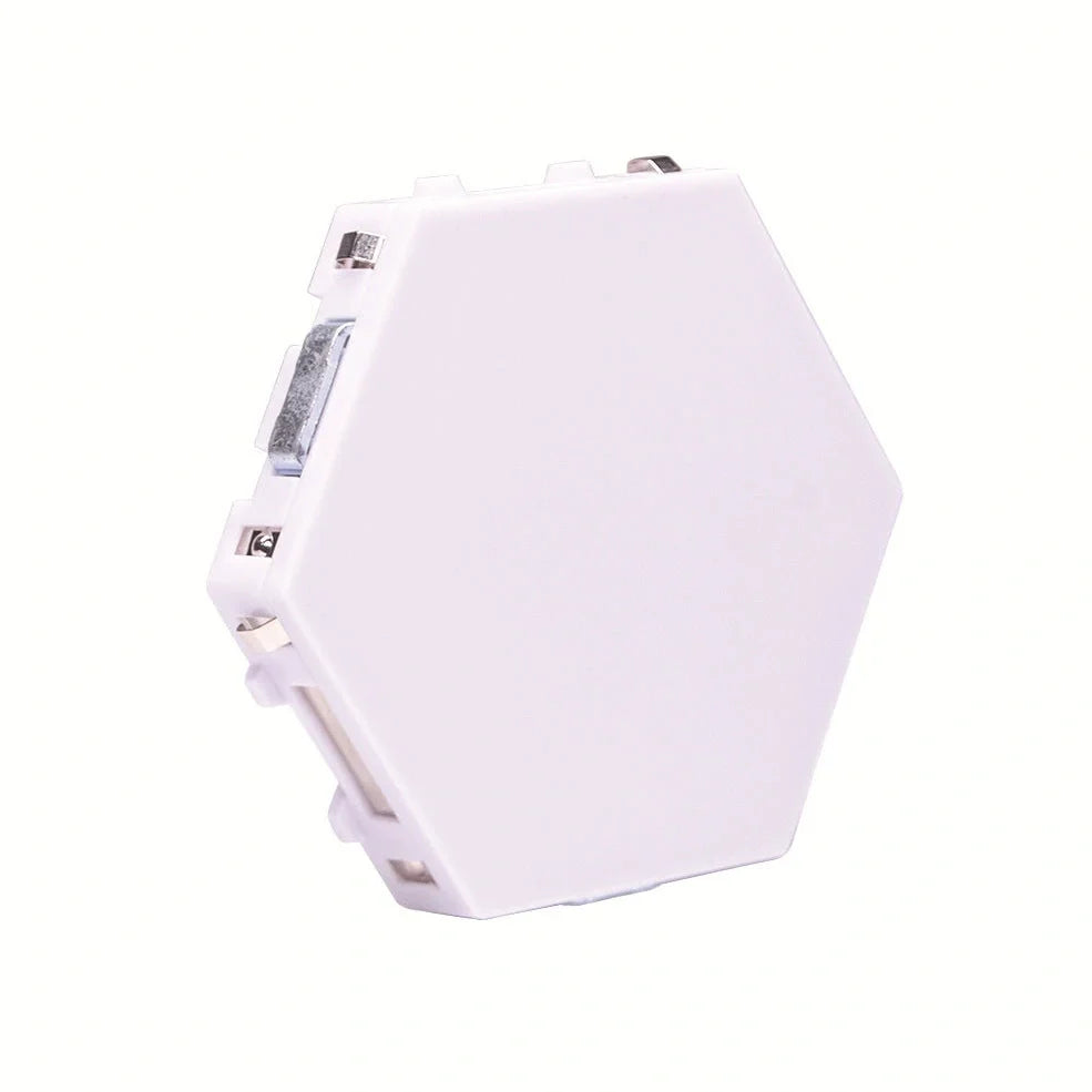 Hexagonal honeycomb wall lamp with touch control for 7 colour options and adhesive mounting system