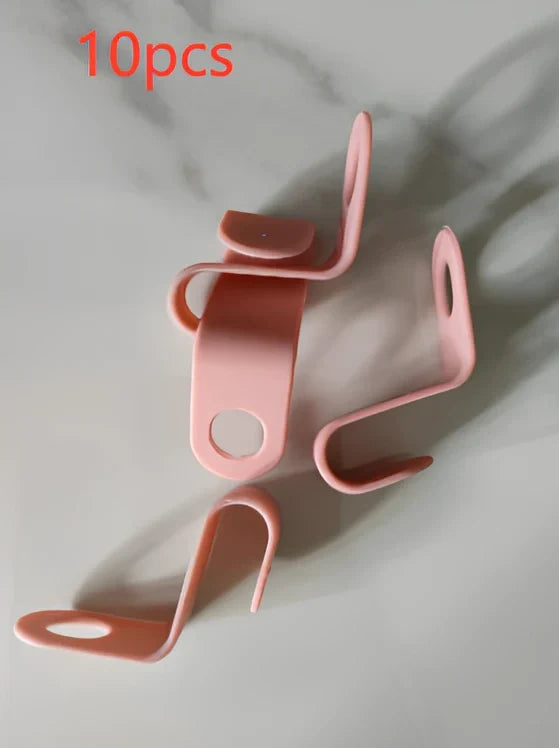 Plastic closet stack hanger rack with 6cm connectors for vertical wardrobe organisation