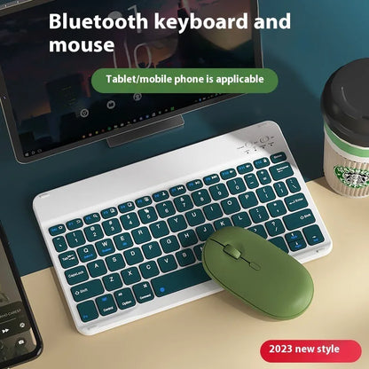 A wireless Bluetooth keyboard for tablets and PCs in a choice of colours including white, green, and pink.