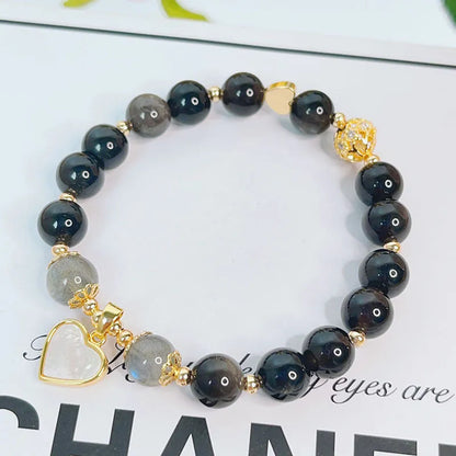 Silverstone electroplated bracelet for women with sweet cool style and flower, heart, or star charm options