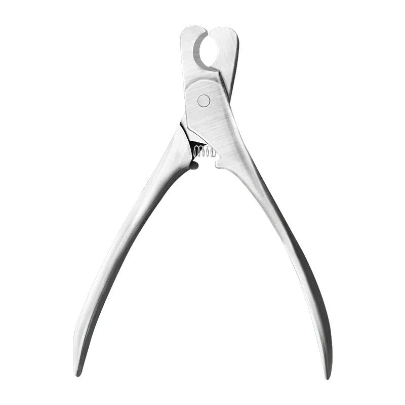 Professional silver stainless steel pet nail clipper for dogs and cats