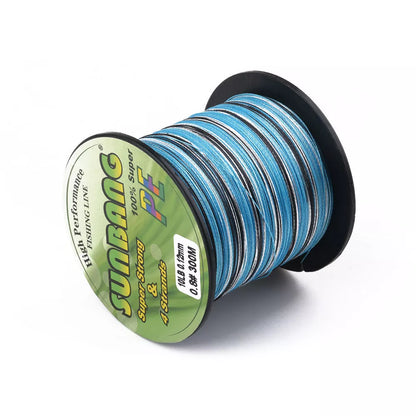 PE Strong Horse Braided Fishing Line 300 M in camouflage colors for stealth fishing