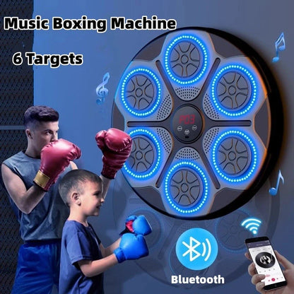 Music Boxing Machine with RGB Light and Bluetooth for indoor fitness training
