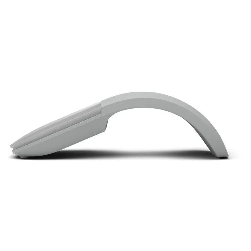 Black folding touch wireless mouse shown in open position with Bluetooth 4.0 logo