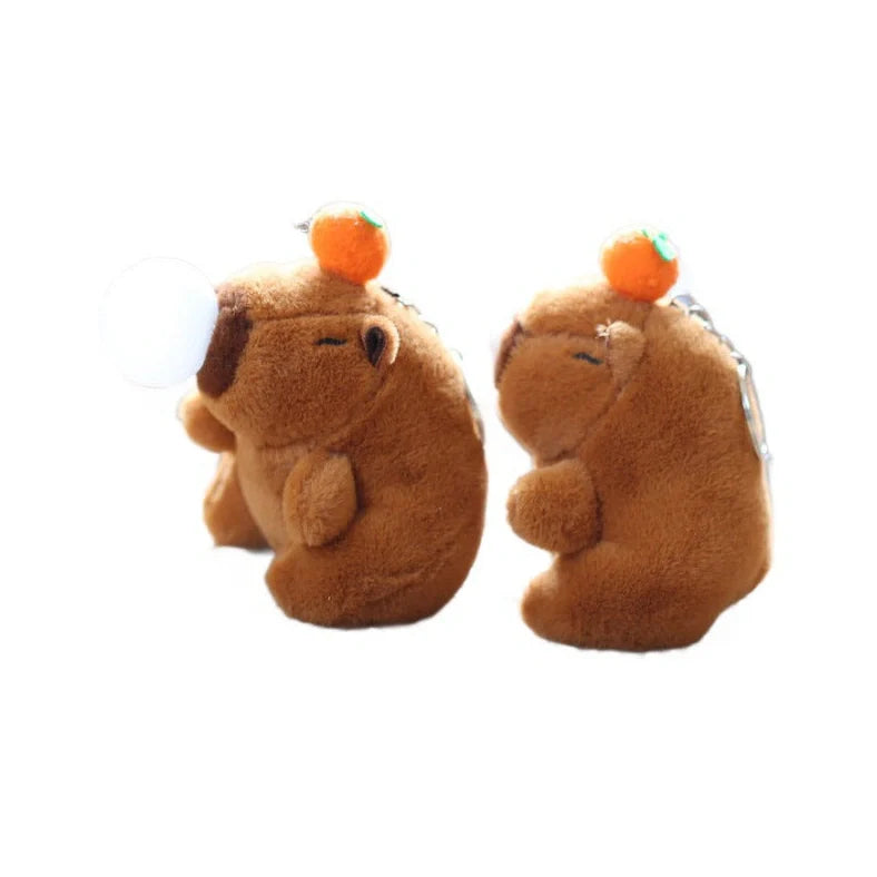 12cm spit bubble design stuffed toy pendant with super soft short plush fabric