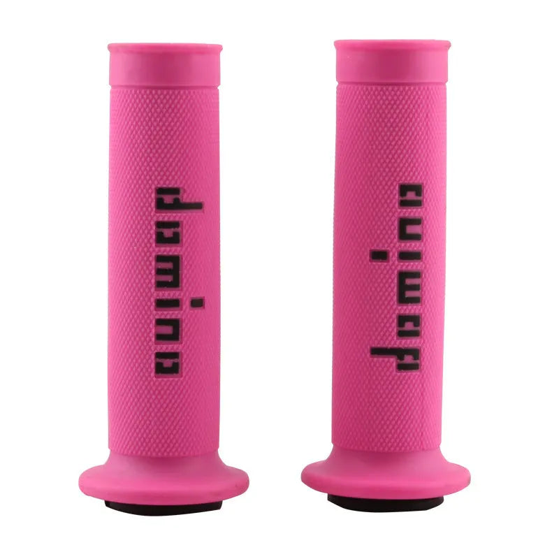 Motorcycle handle gel grips in various colours showing 22mm and 24mm inner diameter options