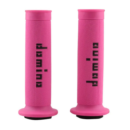 Motorcycle handle gel grips in various colours showing 22mm and 24mm inner diameter options